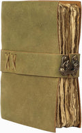 Vintage Leather Journal Handmade Buffalo Non-Refillable Deckle Edge Paper – by KomalsPassionLeather