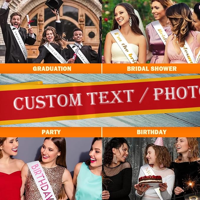 Custom Sash, Personalized Birthday Sash - Image 6