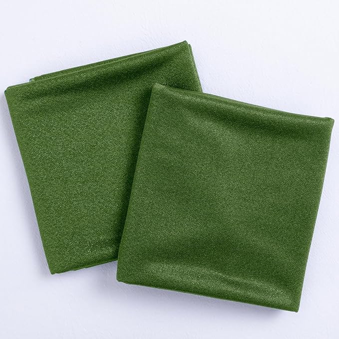 Socomi Olive Green Wedding Arch Draping Fabric 29" x 20Ft 2 Panels Sheer - Image 2