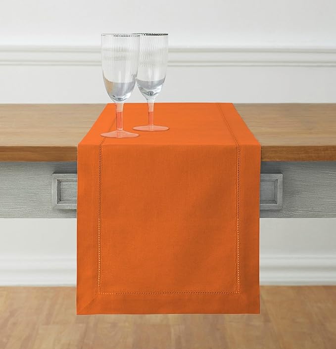 Solino Home Cotton Linen Table Runner 48 Inches by SolinoHome