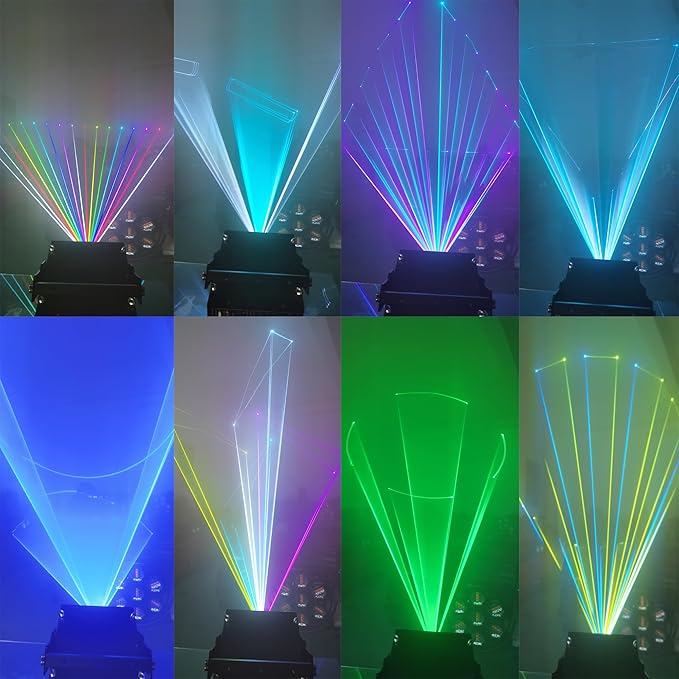 JUNMAN 10W RGB Full Color Animation Stage Light DJ Disco Beam Stage Lights - Image 4