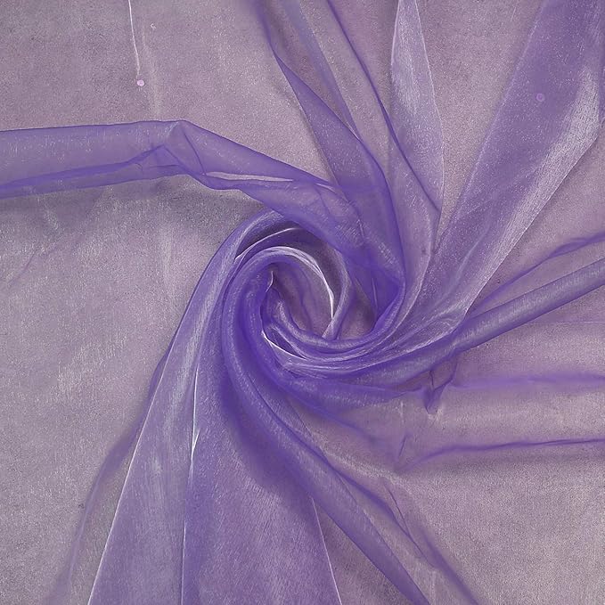 VDS Lavender Organza Fabric, 35 Yards Continuous, 45” Wide, Wedding Party by VDS