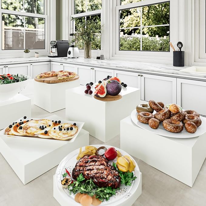Buffet Risers, Food Risers for Buffet Table, Display Stand Shelf for Catering - Image 7