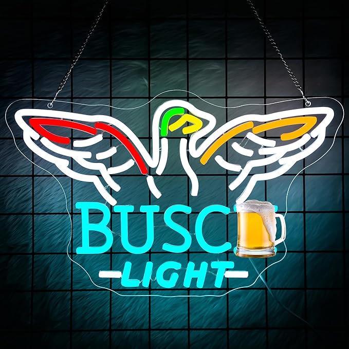 Beer Neon Sign Light for Wall Decor by Unknown