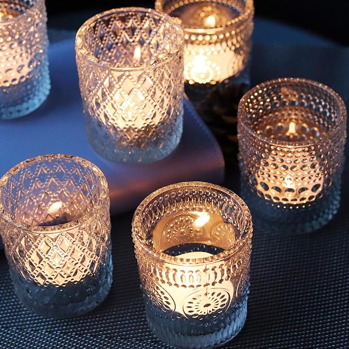 Clear Glass Votive Candle Holders - Image 2