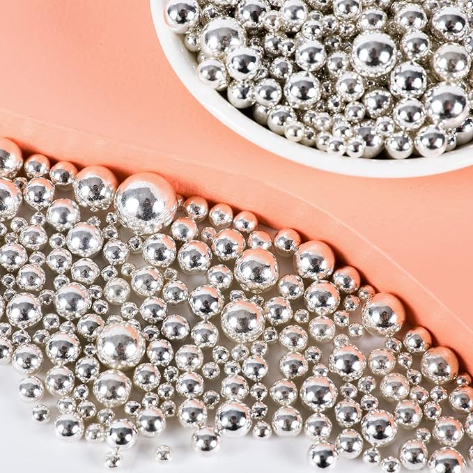 Kasvan Silver Pearl Sugar Sprinkles - Image 2