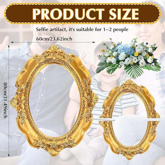 Upgraded 32 x 24 Inch Large Photo Booth Props Picture Frame Vintage Photo Frame - Image 2