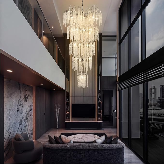 YUYI 118'' Modern Crystal Chandelier, Large Tree Branch Chandeliers - Image 8