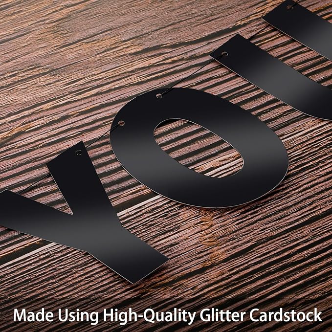 TaoBary 112 Pcs DIY Letter Custom Banner Glitter Customizable Banner Kit - Image 4