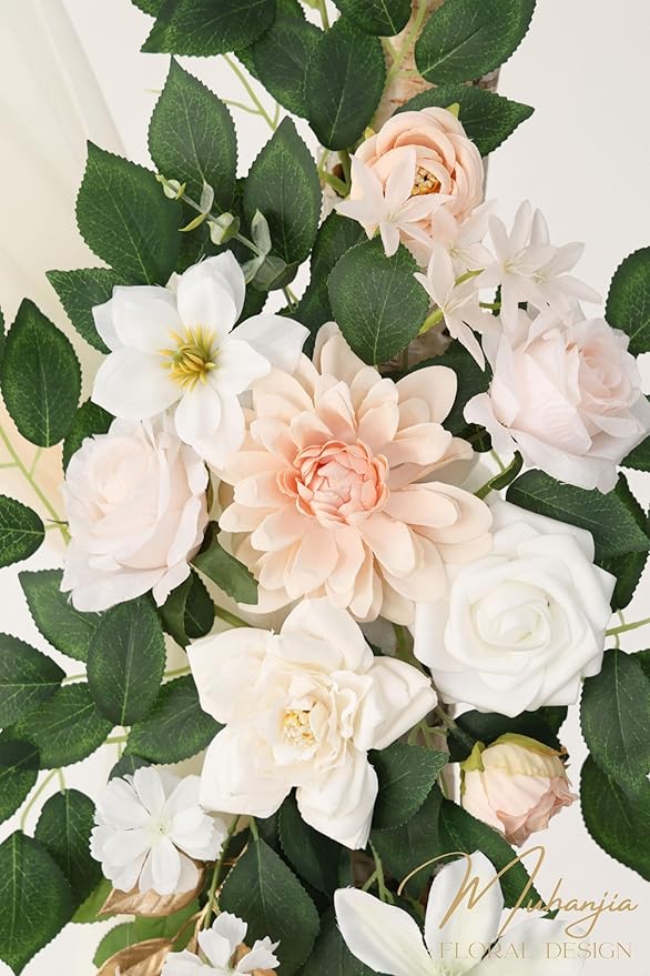 Artificial Wedding Arch Flowers Kit, Ceremony Decoration, Floral Outdoor Party - Image 6
