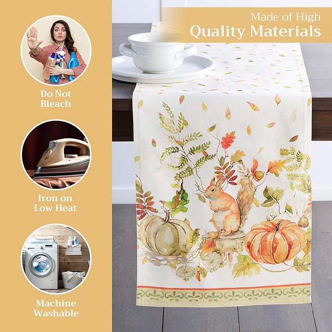 Maison d' Hermine Table Runner 100% Cotton Double Layer Table Runners 72 inches - Image 3