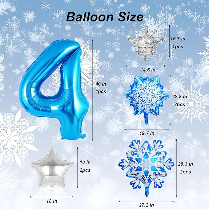 8Pcs Winter Wonderland Decorations - Image 2
