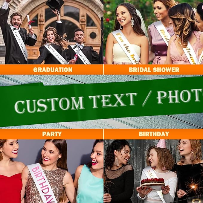 Custom Sash, Personalized Birthday Sash - Image 6