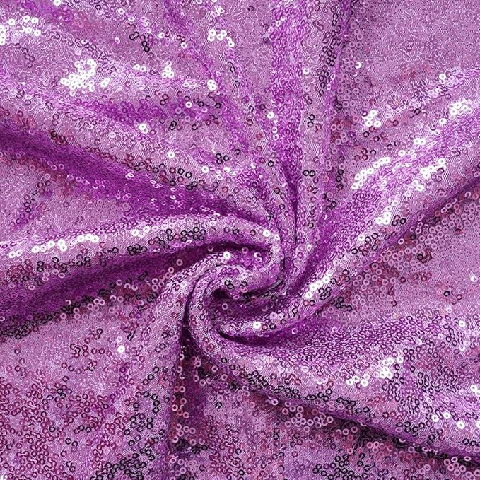 8ft x 8ft Light Purple Sequin Backdrop Curtain Glitter Photo Booth Backdrop - Image 6