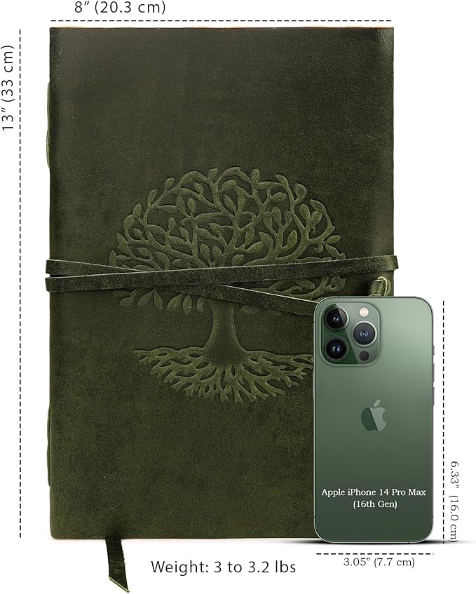 LUXEORIA Tree Of Life Leather Journal - Image 2