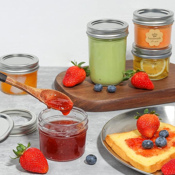 ComSaf Mini Mason Jars 4oz - Image 7