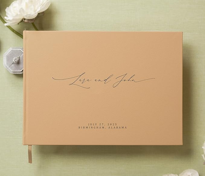 MUUJEE Personalized Guestbook in Tan - Image 2