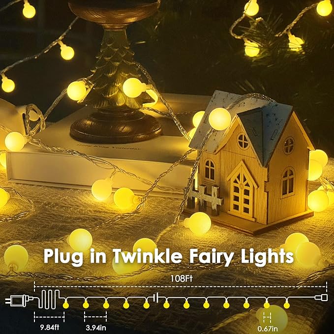 300LED Connectable Globe String Lights Indoor Outdoor - Image 4