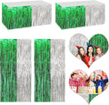 4P Metallic Foil Fringe Tinsel Table Skirts by FENGNIAN