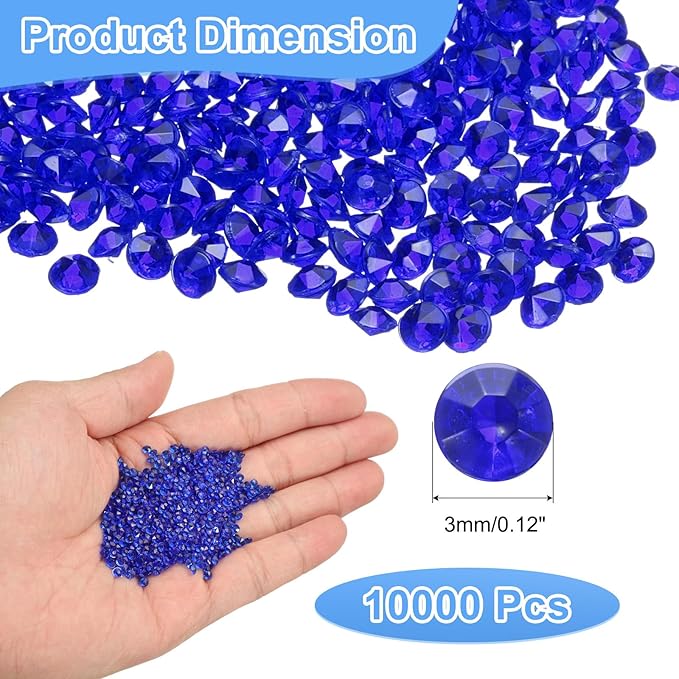 uxcell 10000Pcs Wedding Table Scatter Confetti Fake Crystals Acrylic Diamonds - Image 2