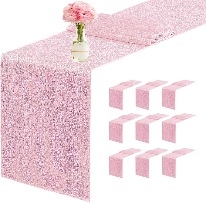10 Packs 12 x 72 inches Sequin Table Runner by Unknown