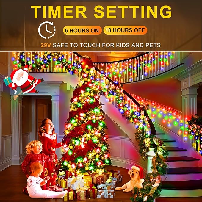 KNONEW 99ft 960 LED Christmas Lights Outdoor Decorations - Image 4
