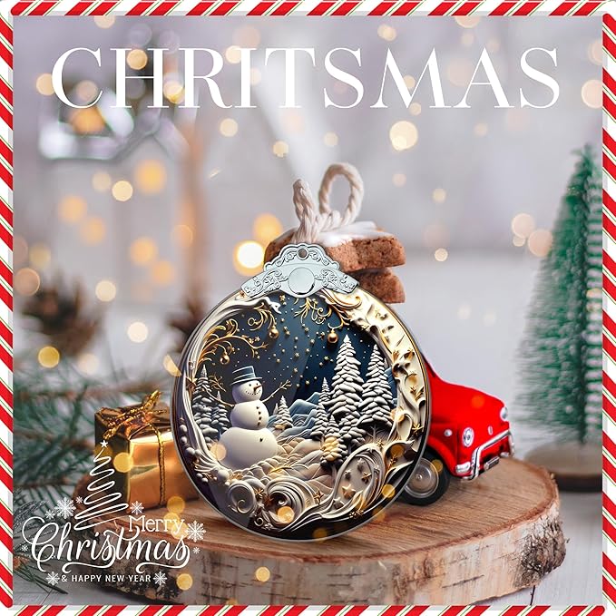 Christmas Ornaments 2025, Unique Christmast Ornaments 4 Inch Acrylic Ornament - Image 9