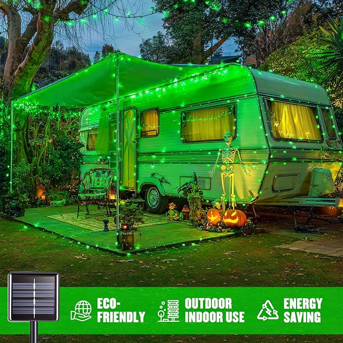 JMEXSUSS 2 Pack Green Solar Lights - Image 5