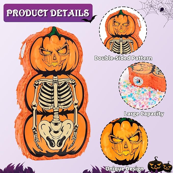 WERNNSAI Halloween Skull Piñata - Image 5