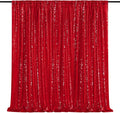 Glitter Party Backdrop Curtain Red by QueenDream