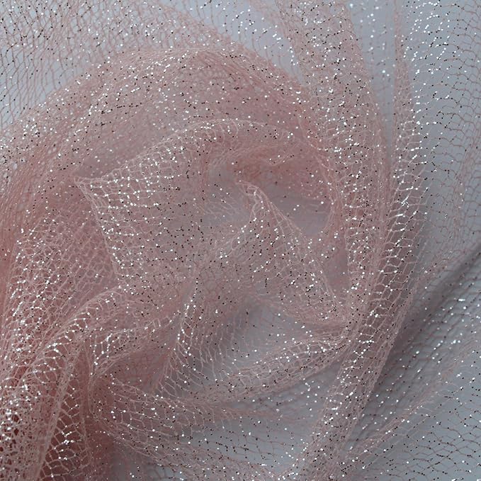 Glitter Tulle Fabric 56 Inch by 5.5 Yards Fabric Tulle Bolt by Unknown