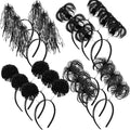 Censen 12 Pcs Halloween Pom Pom Party Headbands Tinsel Ponytails Spirit Head by Censen