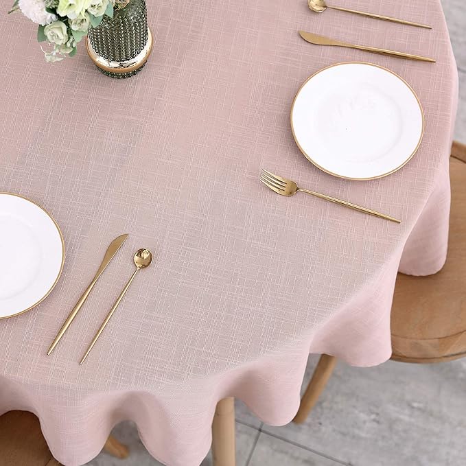 maxmill Lux Faux Linen Tablecloth - Image 3