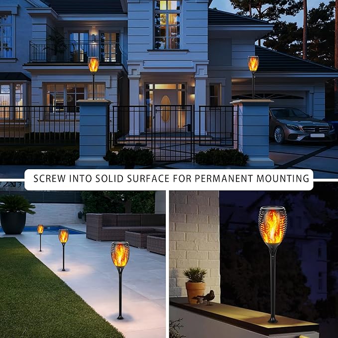 I-SHUNFA 96 LED Outdoor Waterproof Solar Torch Lights - Image 7