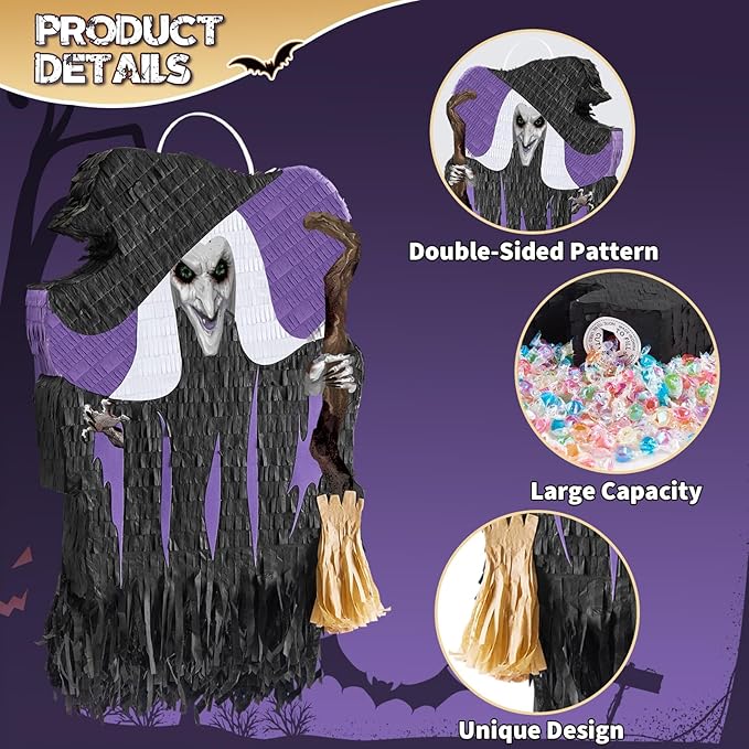 WERNNSAI Halloween Witch Pinata - Image 4