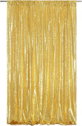 Poise3EHome 4x8ft Gold Sequin Backdrop, Upgrade Shimmer Backdrop by Poise3EHome