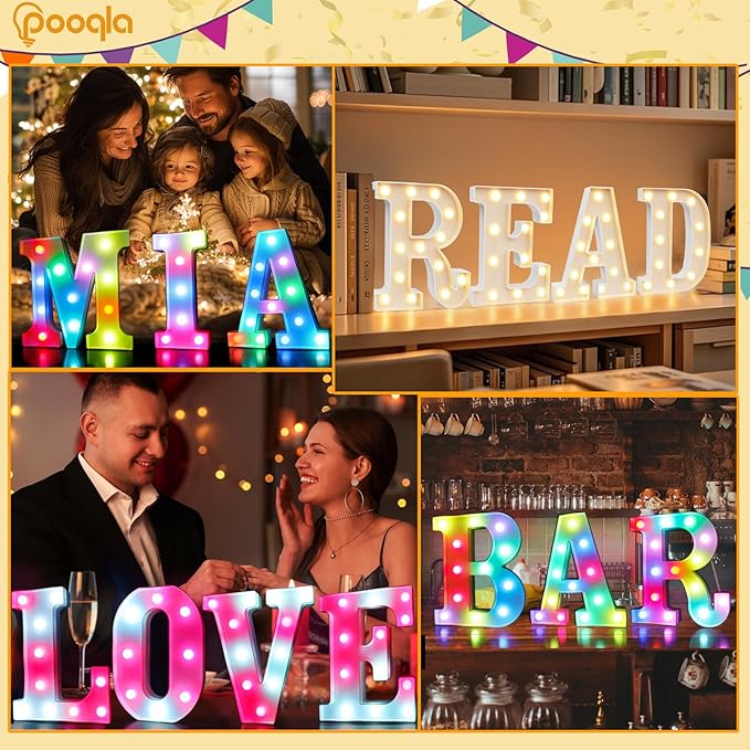 Pooqla Colorful Light Up Letters - Image 5