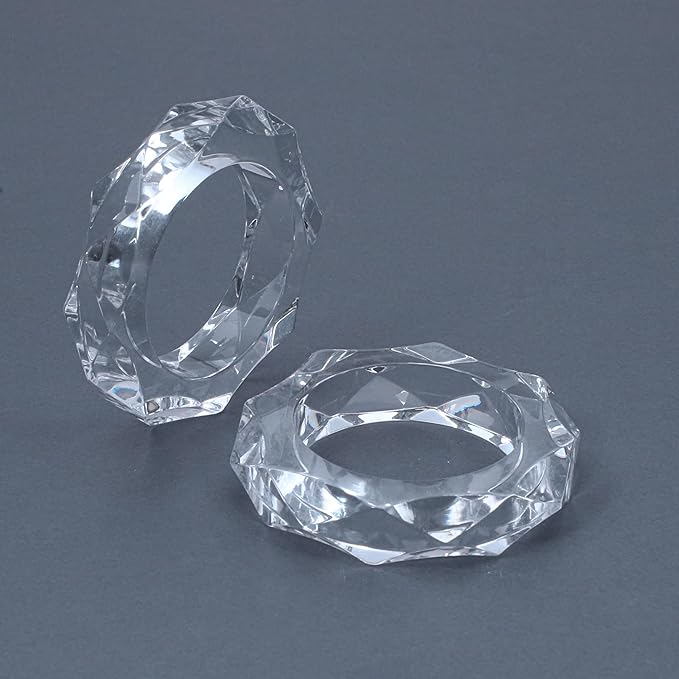 Transparent Acrylic Napkin Rings - Image 9