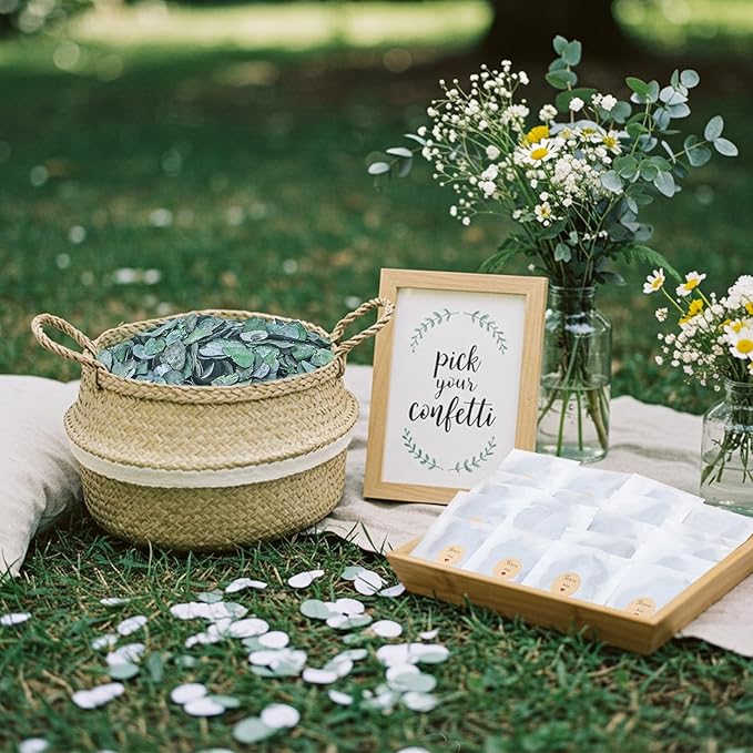 Biodegradable Confetti 10.58 Oz eucalyptus leaves Dried Flower Petals - Image 3