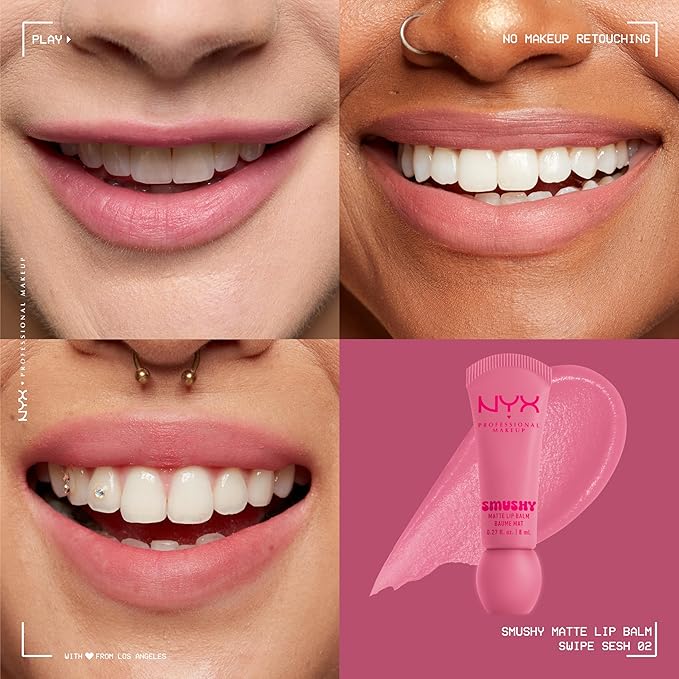 NYX PROFESSIONAL MAKEUP Smushy Matte Lip Balm, Tinted Lip Moisturizer - Image 2