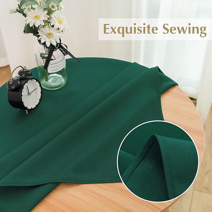2 Pack Small Square Green Tablecloth 36X36 Inch, Scratch Resistant, Stain - Image 3