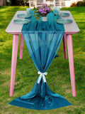MDS 5 Pack 10ft Chiffon Table Runner 29 x 120 Inches Sheer Wedding Runner by MDS