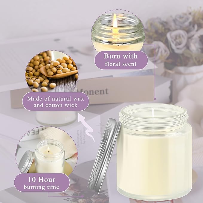 ACITHGL 36 Pcs 4oz Mini Mason Jar Candles Small Scented Candles Bulk - Image 5
