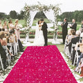 MODFUNS Sequins Aisle Runner for Wedding Ceremony Hot Pink Aisle Runner Rug by MODFUNS