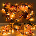 Maple Leaf String Lights Thanksgiving Decorations, Fall Garland Lights String by Brillarlights