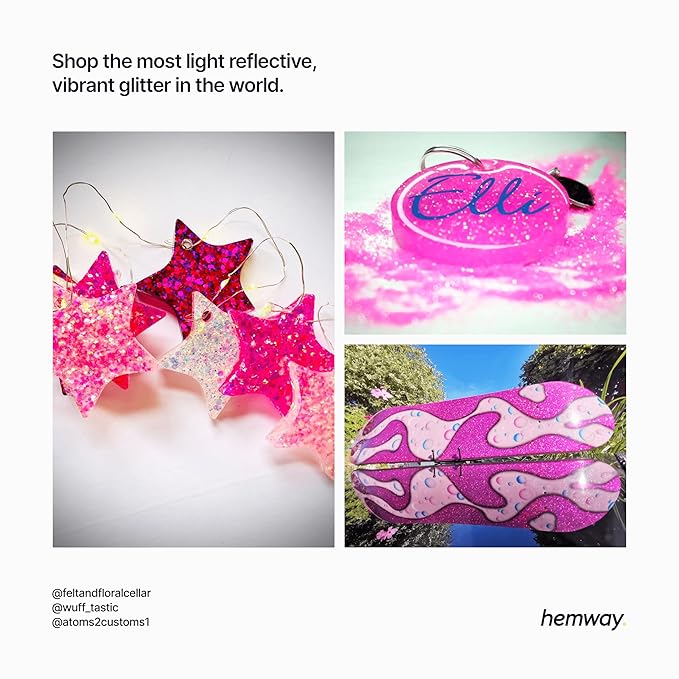Hemway Eco Friendly Biodegradable Glitter 100g / 3.5oz Bio Cosmetic Safe - Image 6