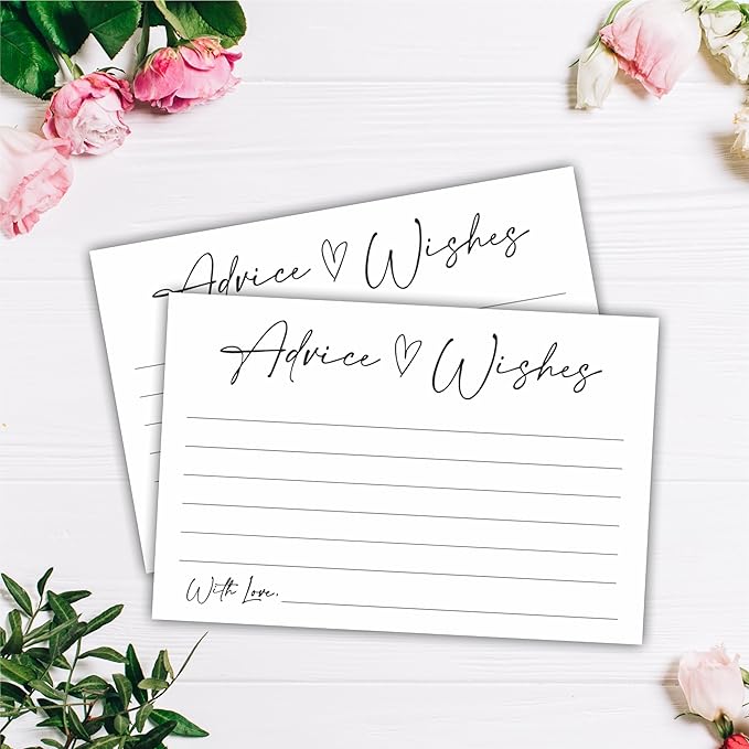 30 Advice And Wishes Cards, Minimalism White Wishes Cards - Image 3