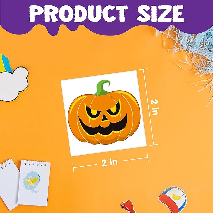 JOYIN 144 PCS Halloween Temporary Tattoos - Image 4