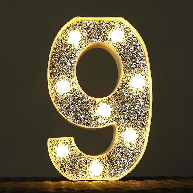 Marquee Light Letters for Table Decorations, Glitter Light Up Signs for Prom by NWLIGHT