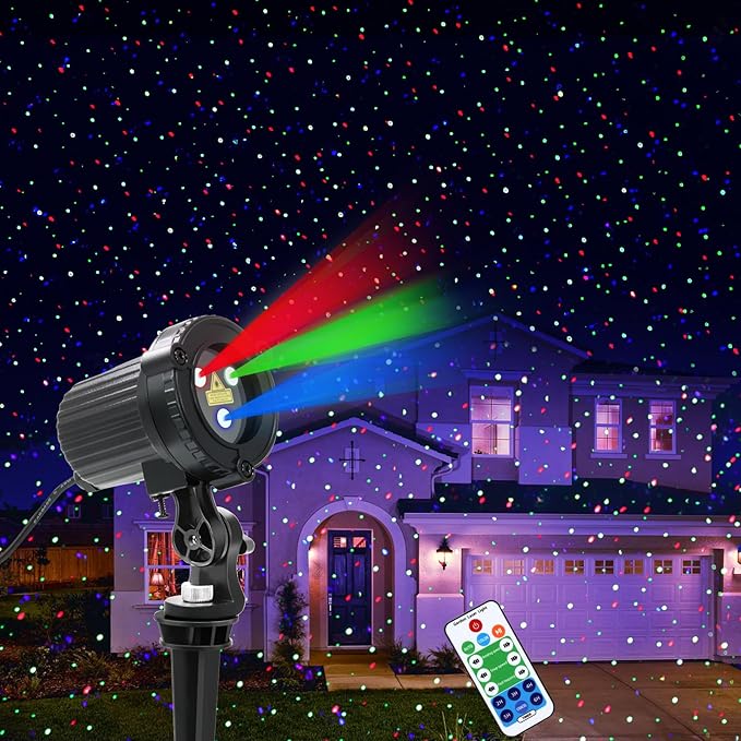 Christmas Laser Lights, Outdoor Garden Laser Lights Projector by MHAZDZE